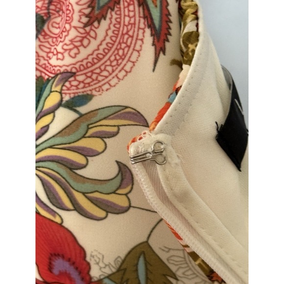 NWT Lulus Lilja Cream Floral Chiffon Maxi Dress Boho Cottage Feminine Women's XS - Picture 9 of 16